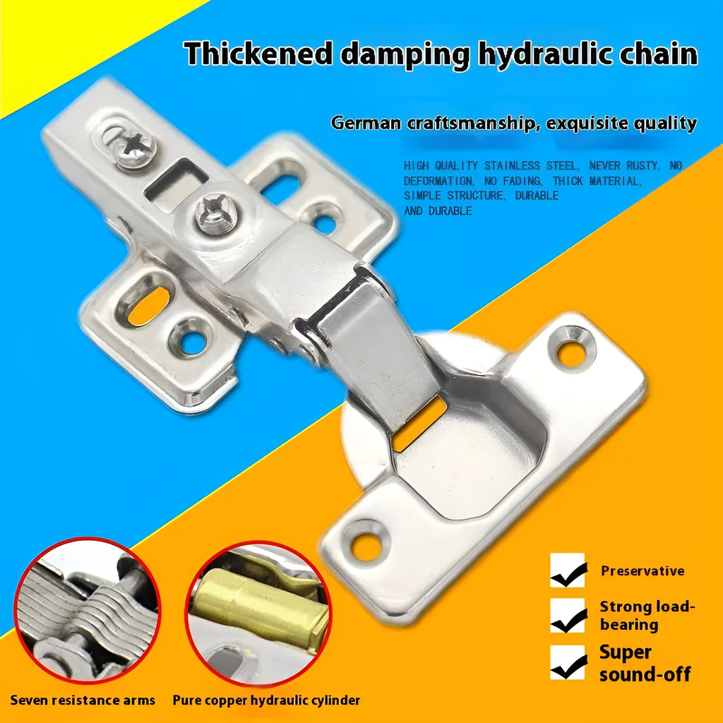 Cold rolled steel hydraulic cabinet hinge with nickel plating and damping cushion