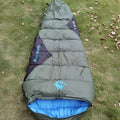 Mummy sleeping bag in army green with compression sack for camping