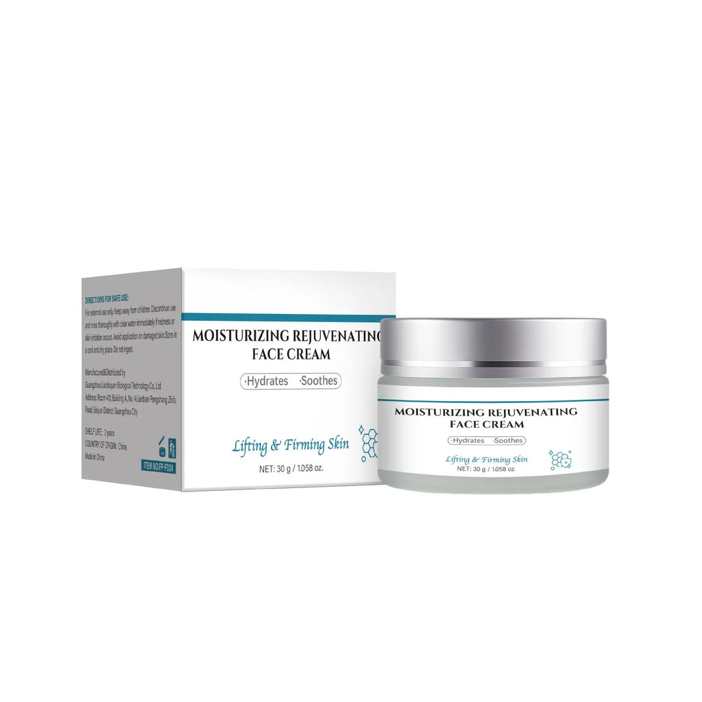 30g anti-aging cream jar with hyaluronic acid and vitamin C for mature skin