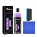 Scratch repair agent kit showing 100ml bottle, microfiber cloth and sponge applicator