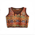 Printed round neck short sleeve t-shirt in loose fit casual style