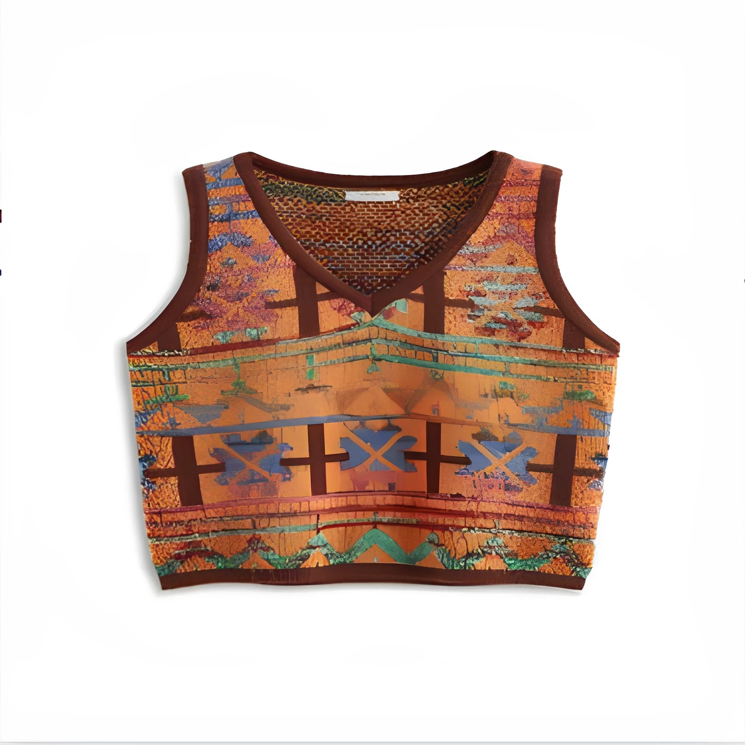 Printed round neck short sleeve t-shirt in loose fit casual style