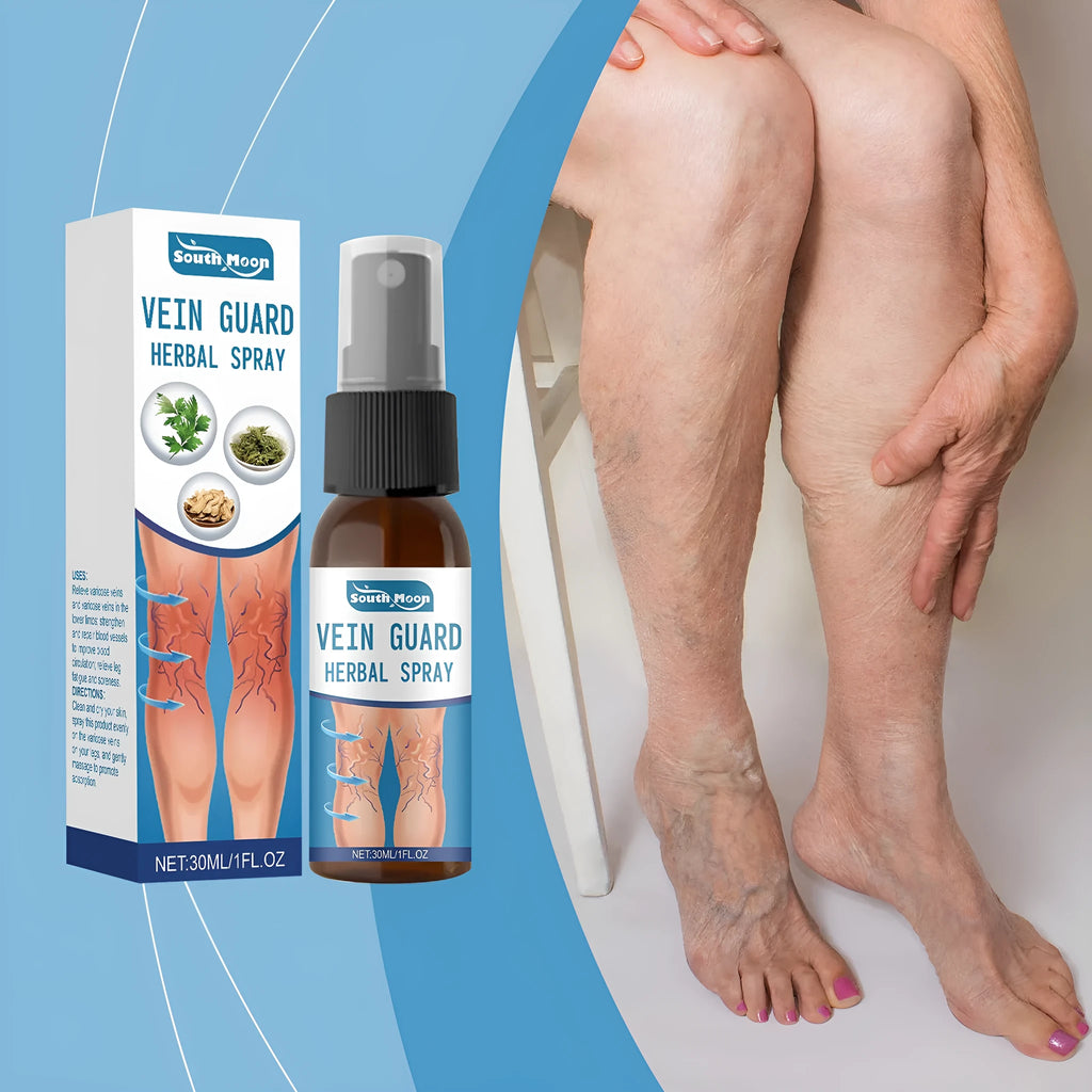 30ml bottle of herbal body care spray with a blend of seven plant extracts including menthol and gardenia fruit.