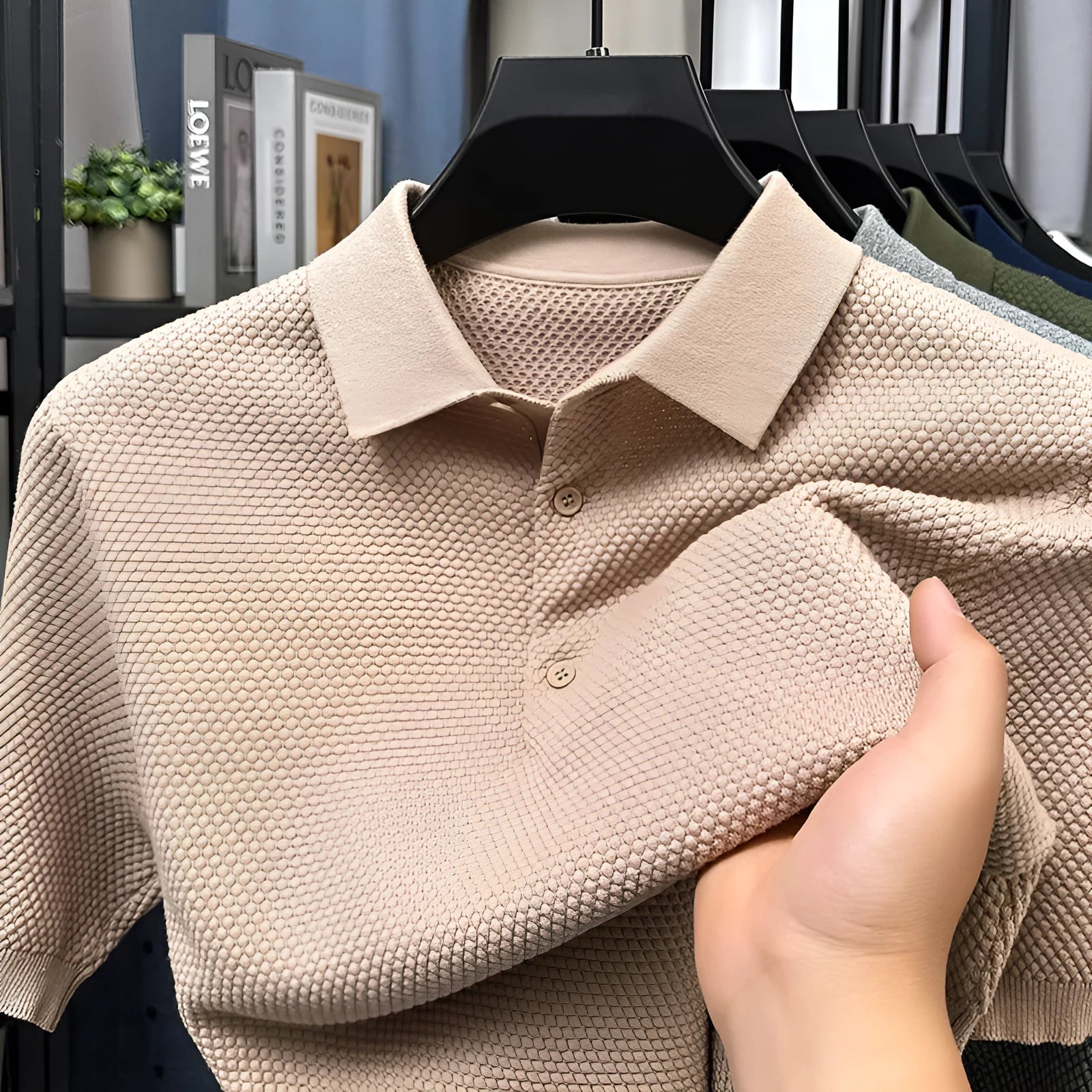 Loose cotton short sleeve pullover sweater in pure cotton fabric shown in multiple colour options