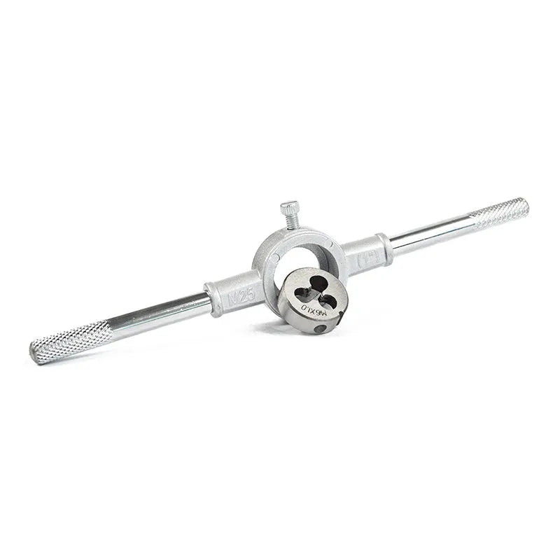Alloy steel hand tap wrench die set in blister packaging for metric 55° pipe thread cutting