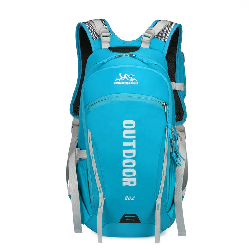 Lightweight breathable outdoor sports running backpack in black for cycling hiking and climbing