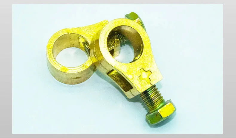 Pure copper car battery terminal clamp for automotive electrical connections