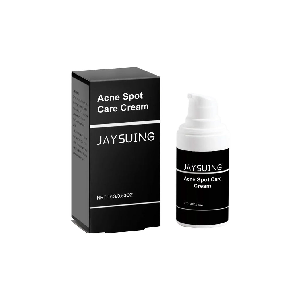 15g tube of acne removal face cream with mint, tea tree oil and aloe vera ingredients.
