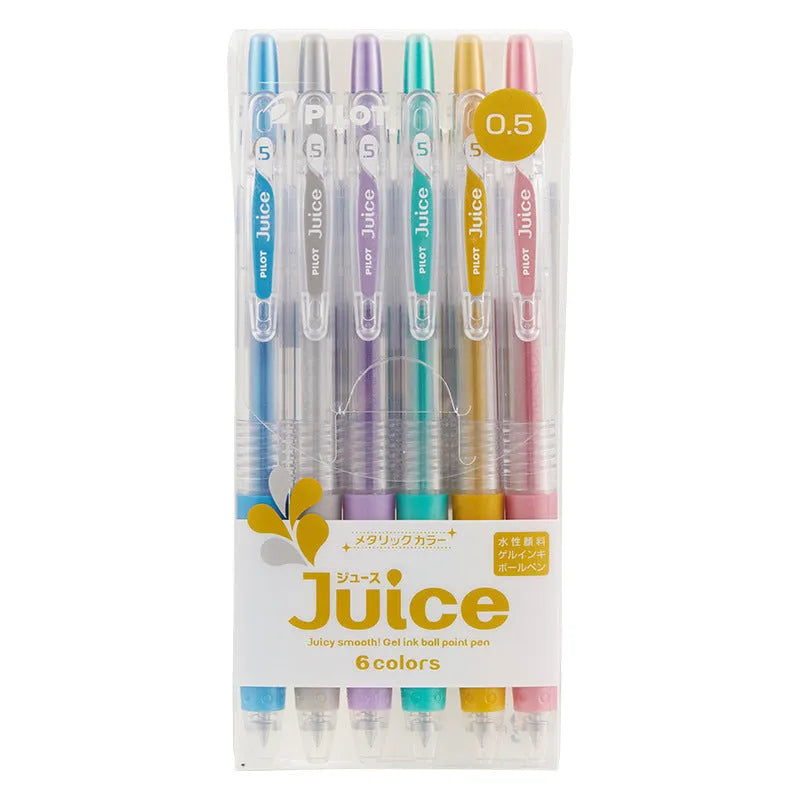 Baiguole gel pen with 0.5mm tip showing metallic gold ink colour option