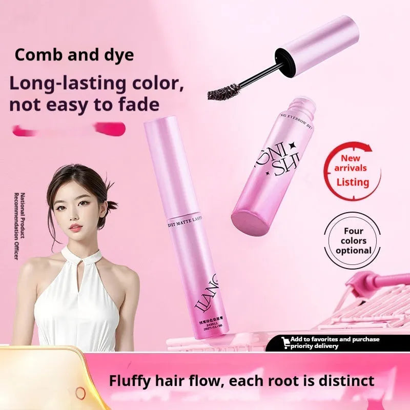 Velvet eyebrow cream in packaging showing four colour shade options for natural brow definition