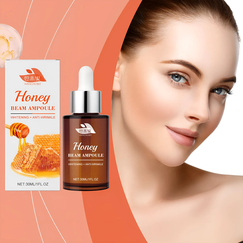 30ml bottle of moisturising skin colour facial liquid with honey and botanical extracts
