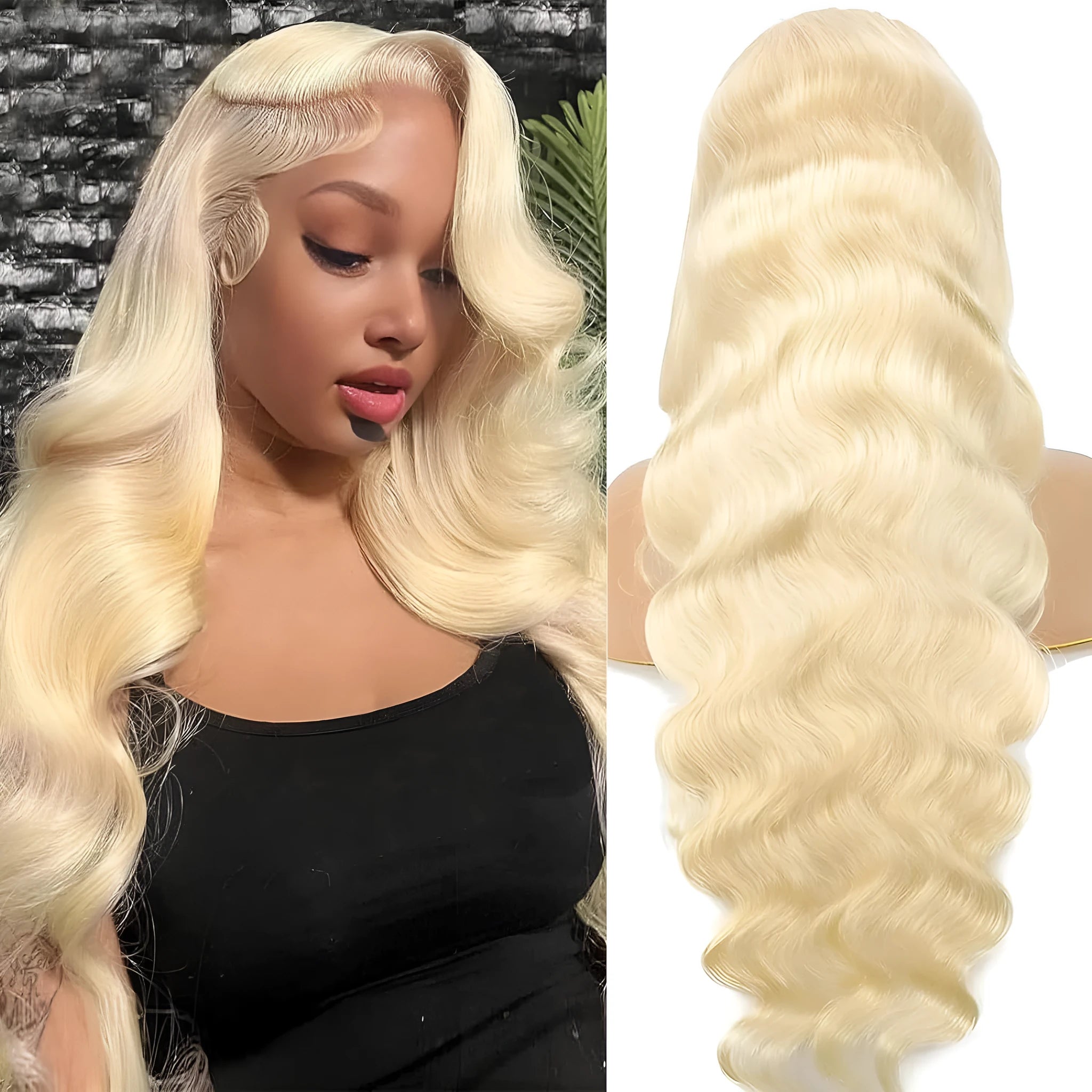 Women's synthetic lace front wig with medium long curly hair in colour M1 539 613#.