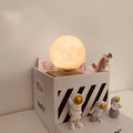 Maglev moon planet night light floating with LED illumination and astronaut figures