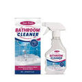 237ml bottle of bathroom cleaner liquid on a bathroom surface