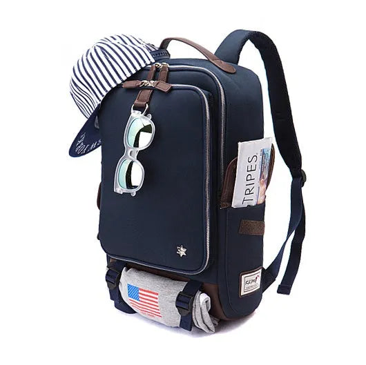 Oxford cloth Korean style backpack in Army Green colour with 30x16x46cm dimensions