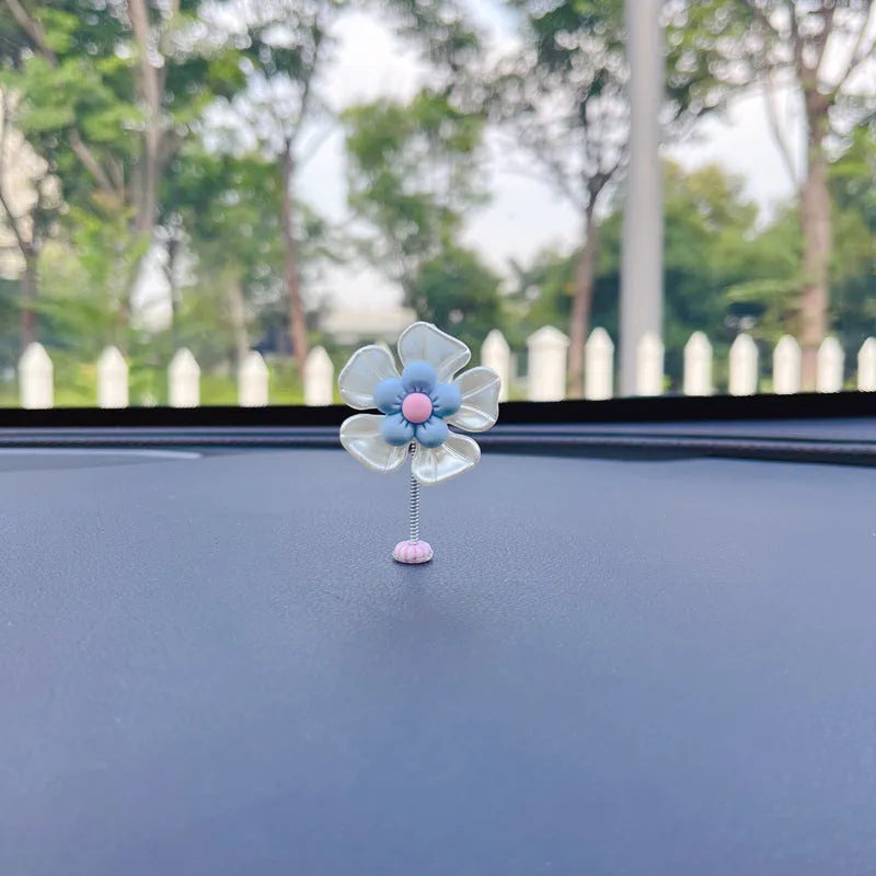 Small colourful plastic car dashboard swing decoration ornament