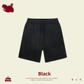 Children's loose-fit cotton shorts in solid colours for casual and sports wear