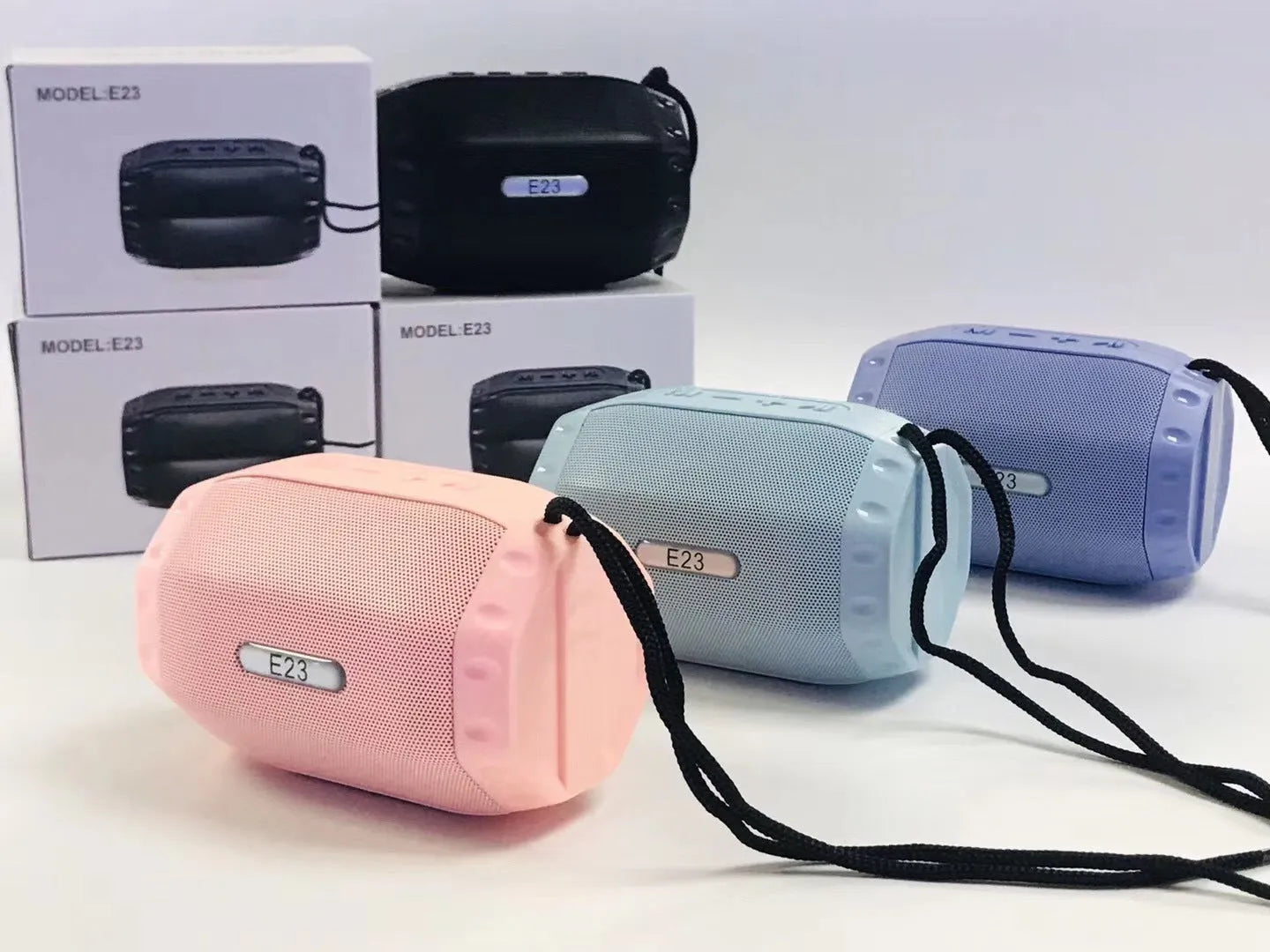 Wireless USB card speaker in black, blue, pink, or purple with Bluetooth 5.0 and 5W output