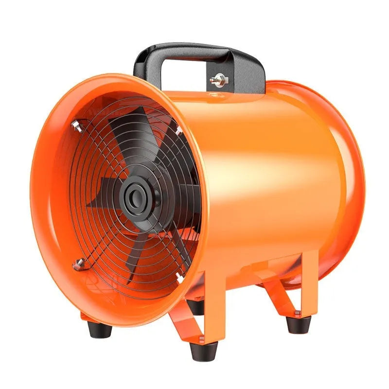 8 inch industrial axial flow fan with titanium steel construction and 5 metre duct for ventilation
