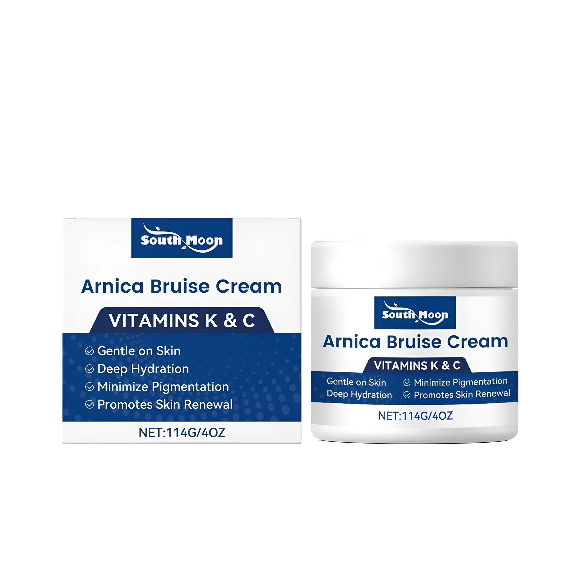 114g jar of Fading Pigment Care Cream with mint, arnica, and vitamins K and C for skin tone