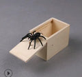 Wooden scare box prank toy with jumping animal surprise for April Fools gags