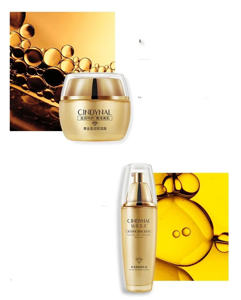 24k Gold Pet Skin Care Kit with facial care set for dogs and cats, 100ml 50g 15ml volumes