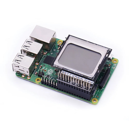 1.6-inch LCD screen for Raspberry Pi showing CPU information with a backlight switch.