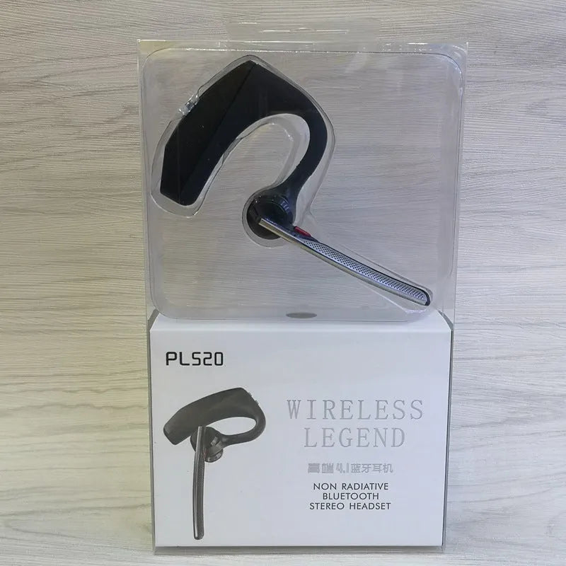 Black plastic Bluetooth sports headphones showing a simple design and USB charging port.