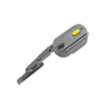 Black plastic 800mA motorcycle helmet wiper motor with a 65mm rubber blade.