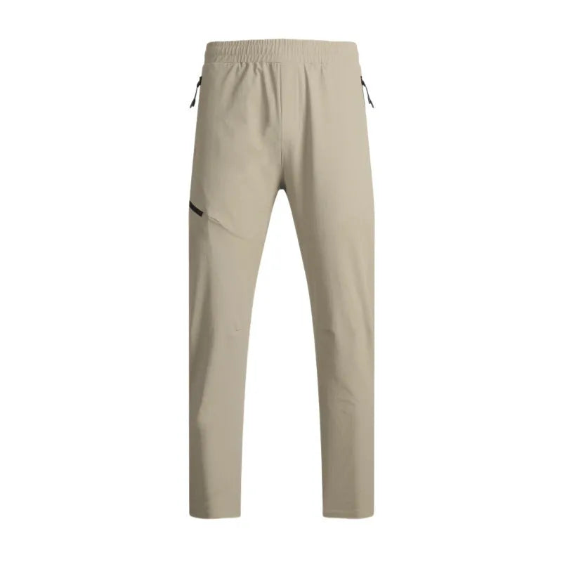 Men's waterproof quick-dry nylon workout pants in multiple colours with mid-waist trousers length design
