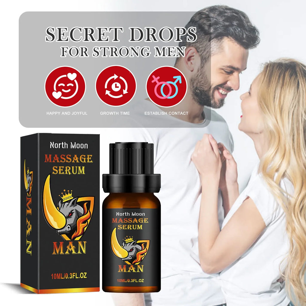 10ml men's endurance vitality essential oil bottle for external massage with mineral oil and ginger root oil