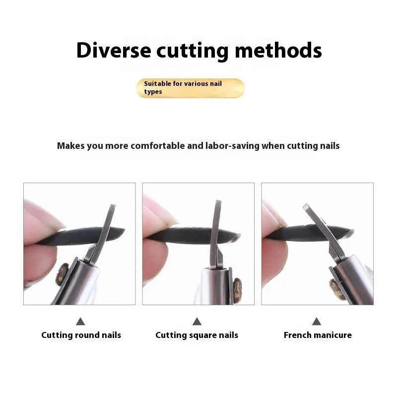 Stainless steel French U-shaped nail art scissors in three colour options