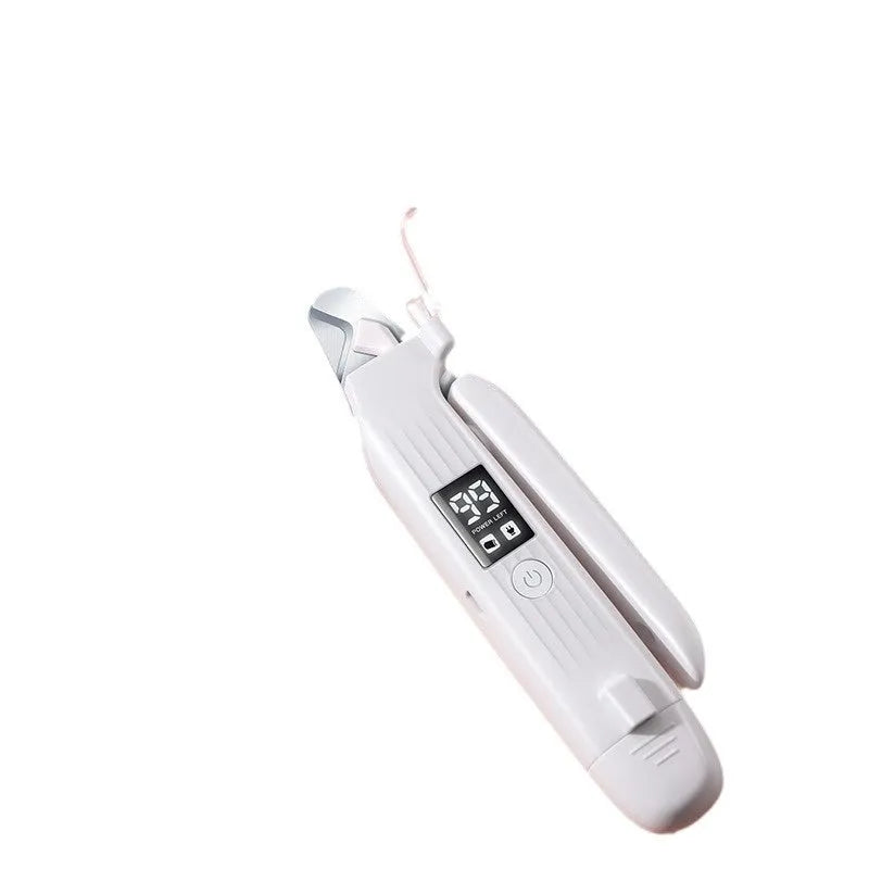 HZ8 white model dog nail clippers with integrated light and filing device for pet grooming