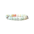 Handmade 8mm natural stone beads bracelet in geometric shape with multiple colour options