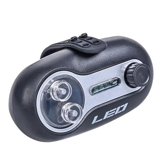 Telescopic fishing rod alarm with automatic signal induction lamp for night fishing