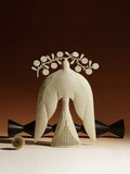 Handmade iron flying bird ornament in ancient Chinese style for TV cabinet display.