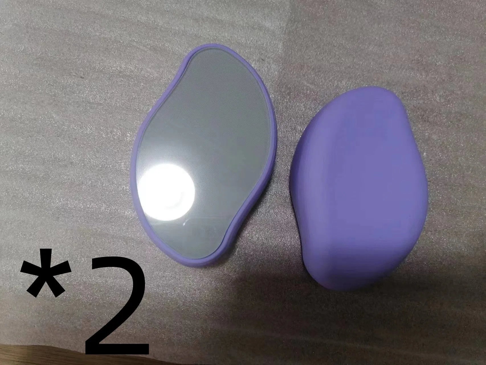 Manual glass epilator for hair removal and shaving in compact design with colour options