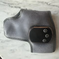 Electric heating ankle warmer in grey with USB cable, computer control panel, for joint warmth