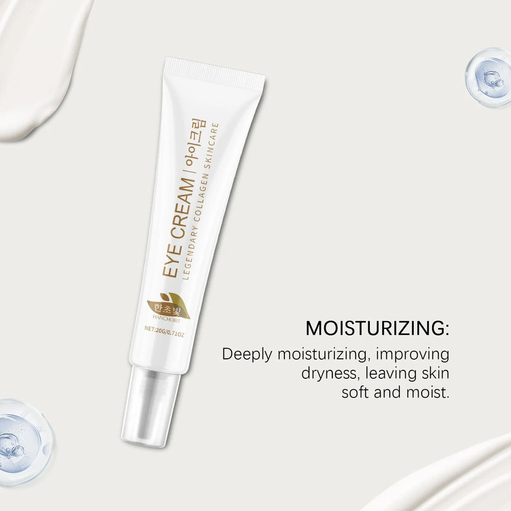 20g jar of collagen eye cream with hyaluronic acid for eye area hydration