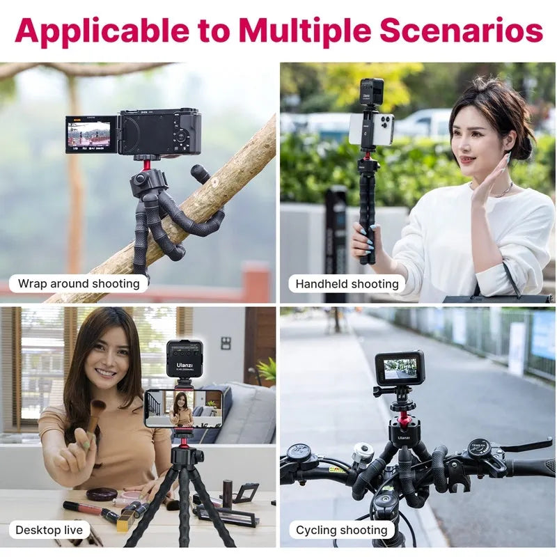 Multifunctional 2985 set photography and video vlog suite with aluminium tripod.
