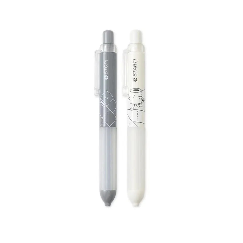 0.5mm automatic pencil with cloud grip design in black and white colour options