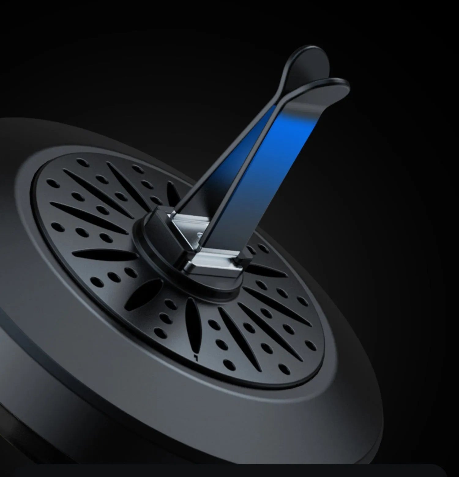 RGB voice-controlled car air vent aromatherapy light with odour removal function.