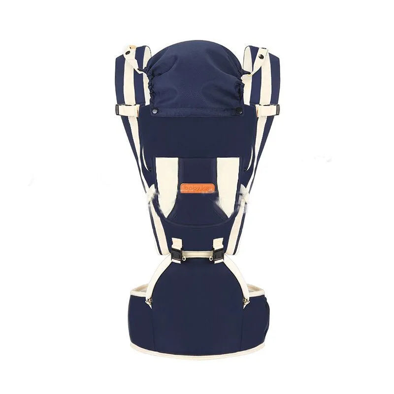 Babylab baby's strap multifunctional front cross holding device for parent child protection in blue colour