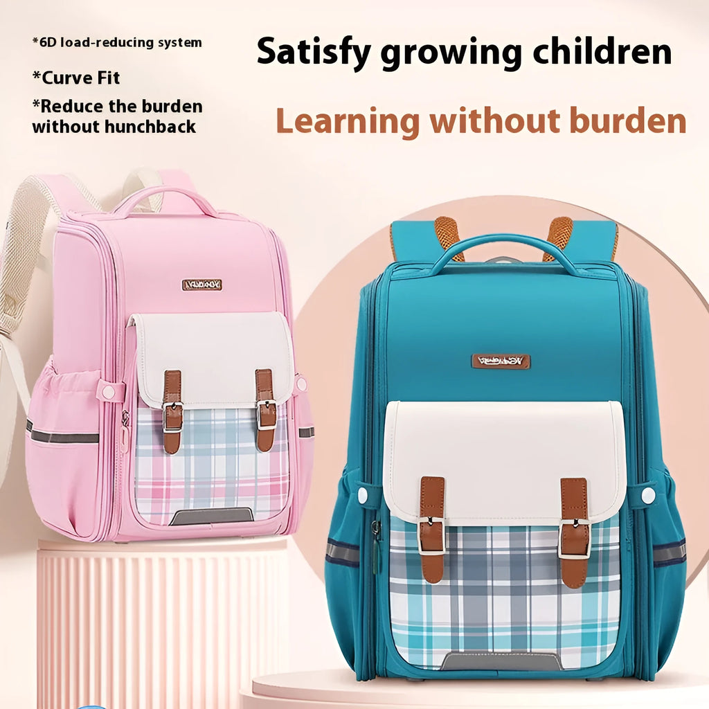 Oxford cloth school backpack for grades 5-6 students in multiple colour and size variations
