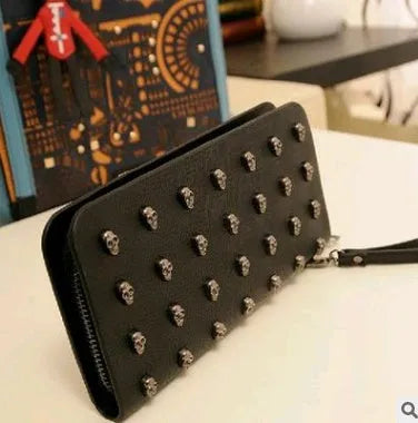 New taro decoration PU leather long wallet with zipper and card slots in neutral colour