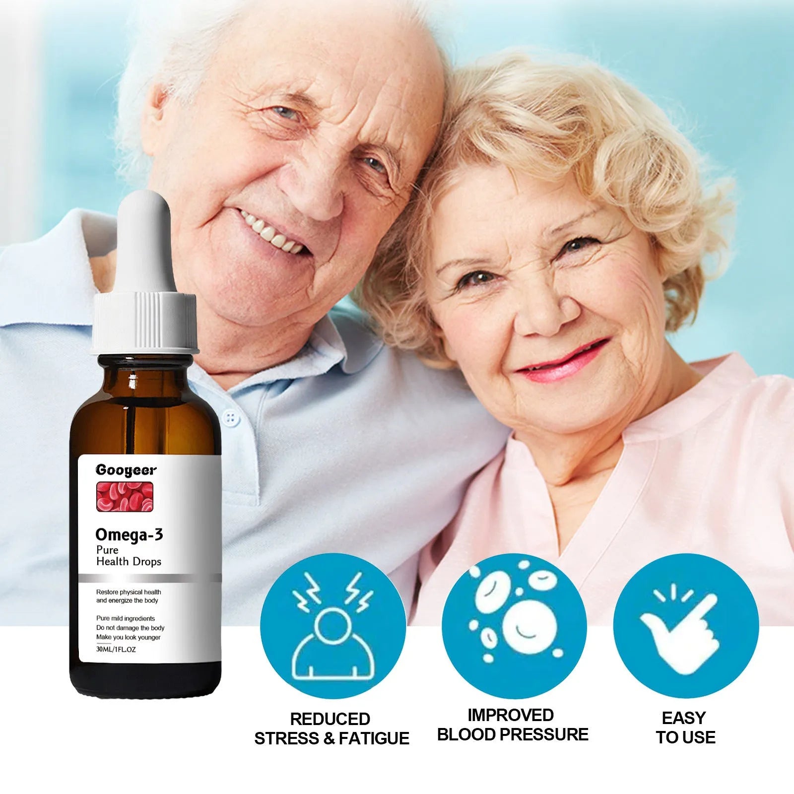 30ml bottle of Shu health care drops with dropper for physical discomfort and metabolic support