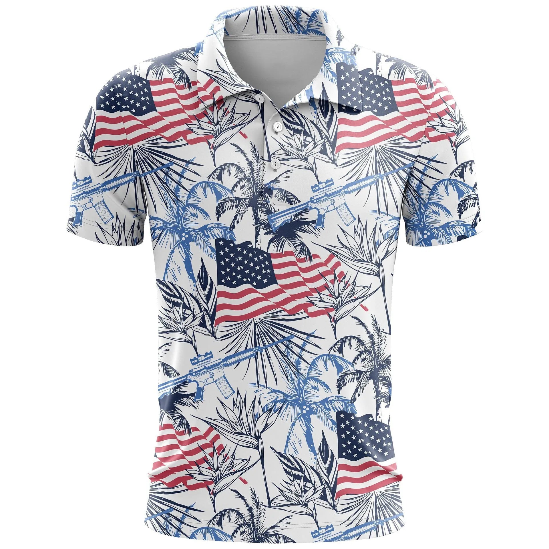 Colourful printed loose fit sports short sleeve top on a hanger