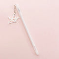 Paper crane rabbit pendant gel pen with 0.38mm tip and 17cm plastic body