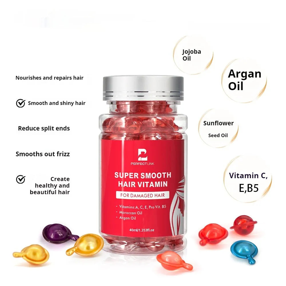 40ml plastic bottle hair care essential oil for frizzy hair treatment in six colour options