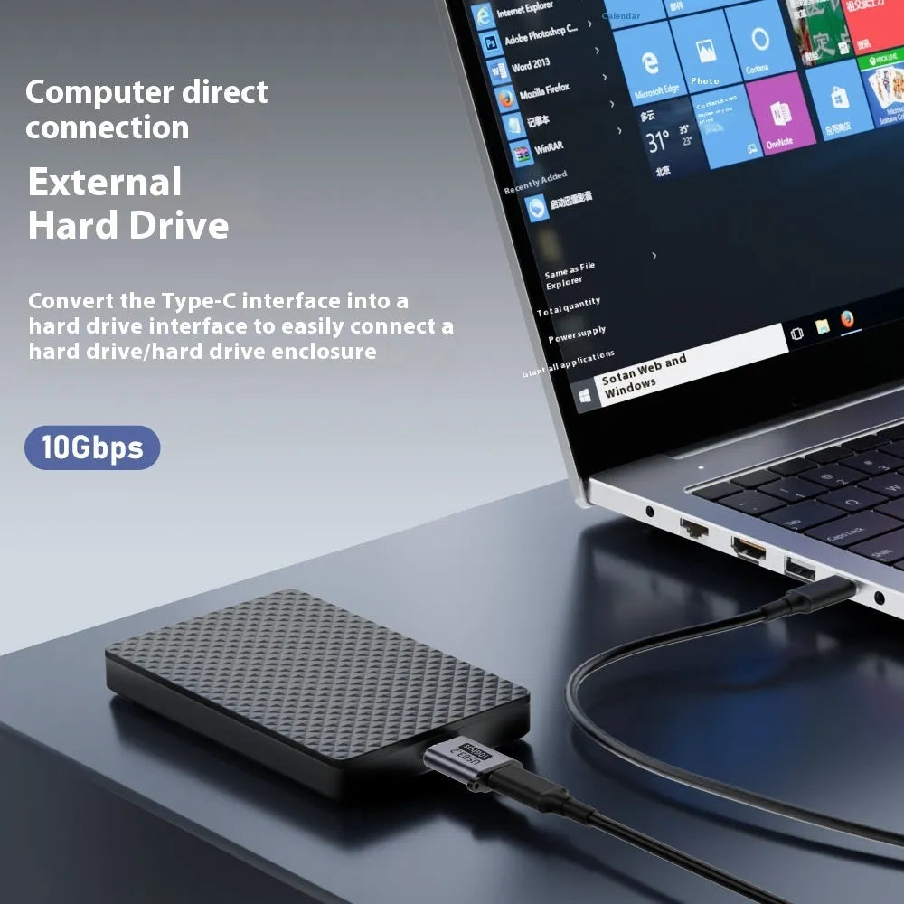 USB AM to Micro-B adapter with four interface options for data transfer from older devices